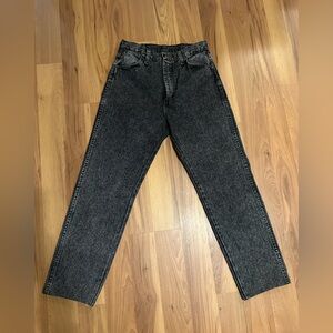 Vintage Wrangler Women's Charcoal Straight Leg Jeans